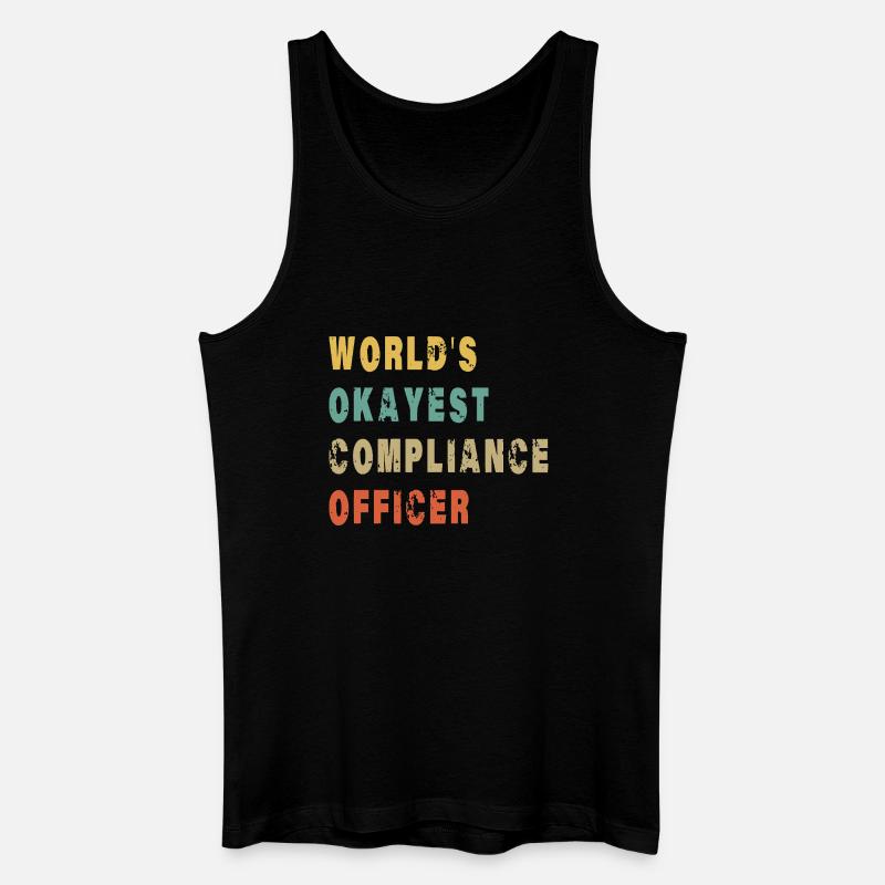 Der weltweit beste Compliance-Beauftragte - Männer Bio Tank Top - Schwarz
