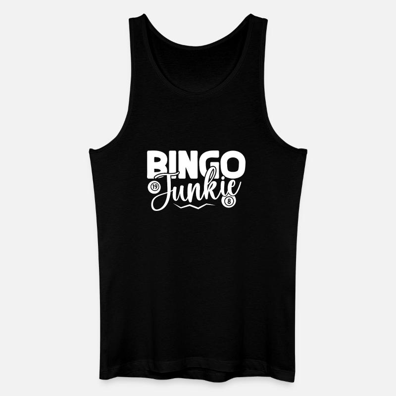 Bingo Player Bingo Junkie Bingo - Männer Bio Tank Top - Schwarz