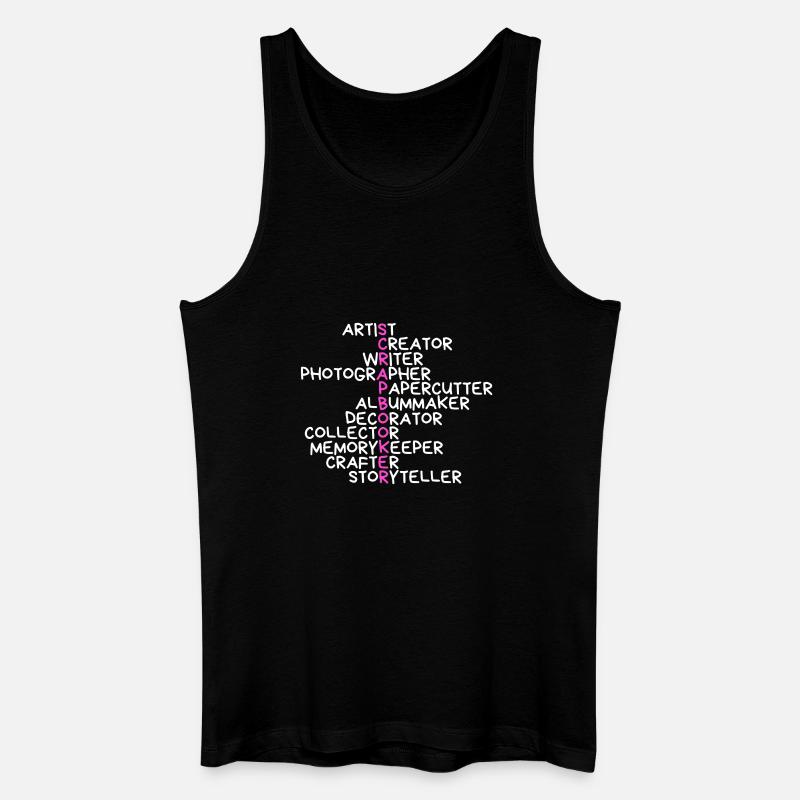 Scrapbooker - Männer Bio Tank Top - Schwarz