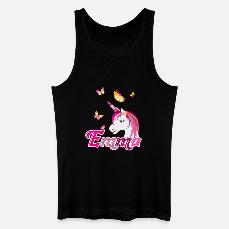 Emma, Mädchenname, Lieblingsname - Männer Bio Tank Top - Schwarz