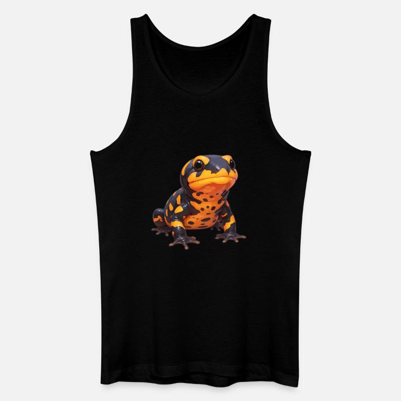 Feuersalamander Salamander - Männer Bio Tank Top - Schwarz