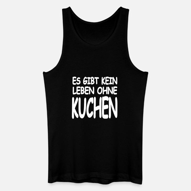 Kuchen - Männer Bio Tank Top - Schwarz
