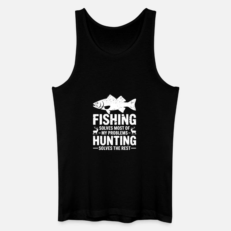 Fishing and Hunting Problem Solver - Men’s Organic Tank Top - black