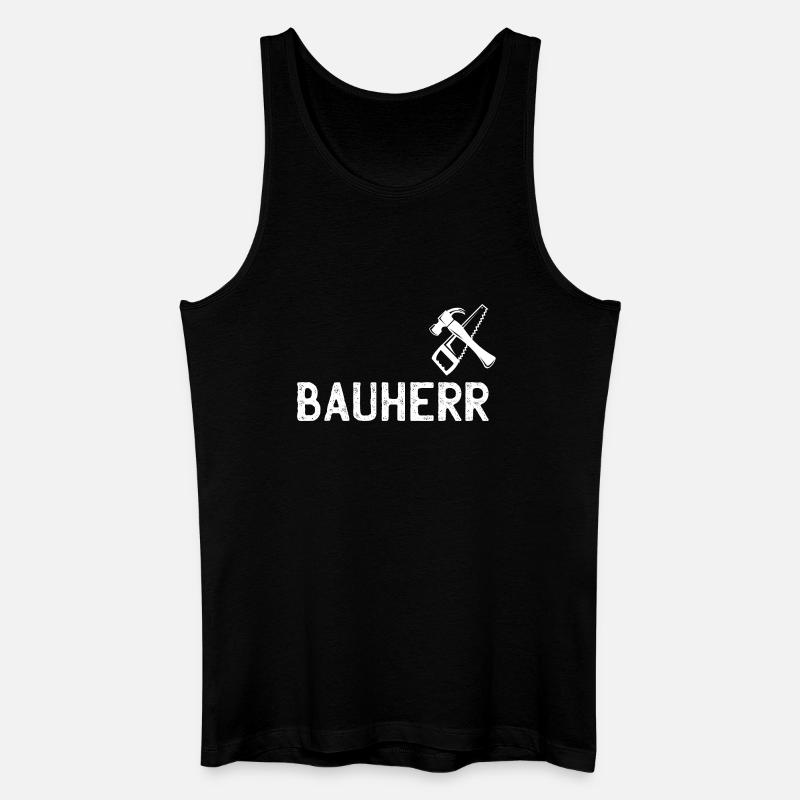 Emblème d’outil DIY pour constructeur - Débardeur bio Homme - noir
