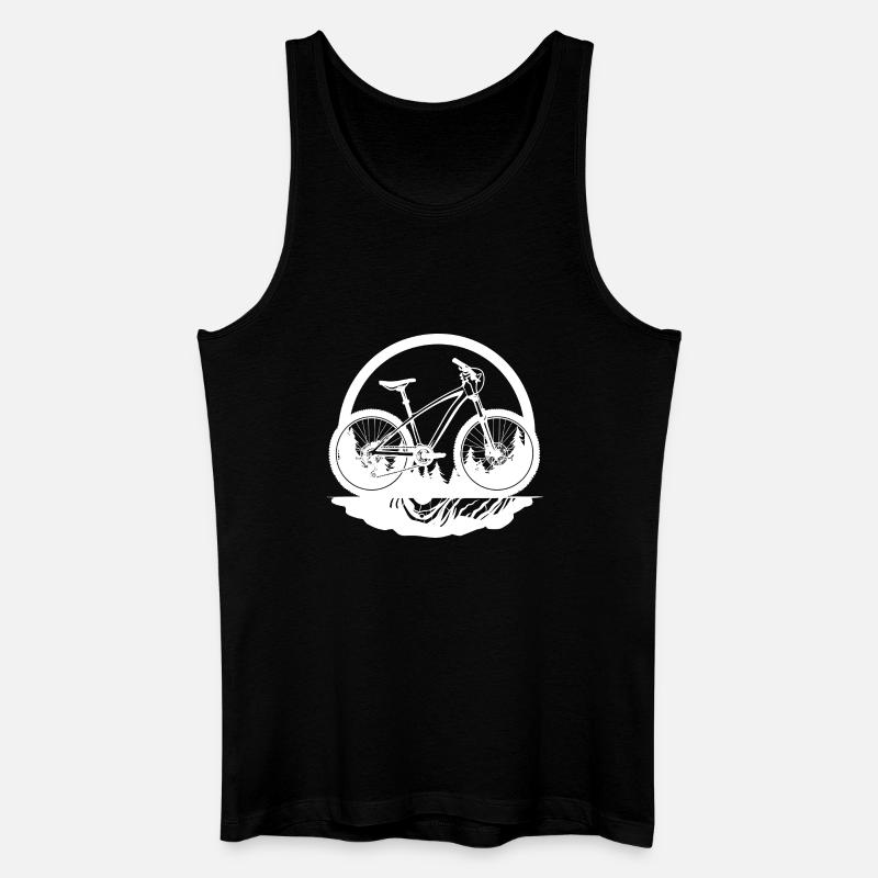 Mountainbiken - Männer Bio Tank Top - Schwarz