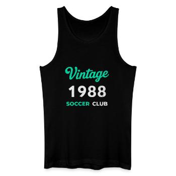 Vintage 1989 – Soccer Club Retro Geburtsjahr - Männer Bio Tank Top - Schwarz - Vorne