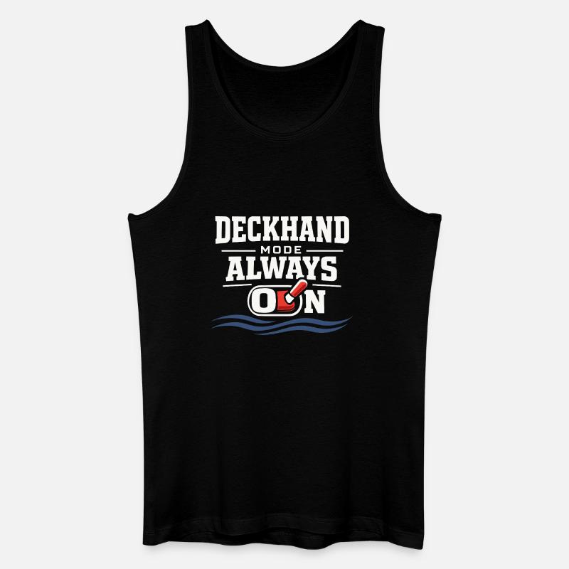 Seemannschaftsgeschenk Für Deckhand Ocean Work - Männer Bio Tank Top - Schwarz