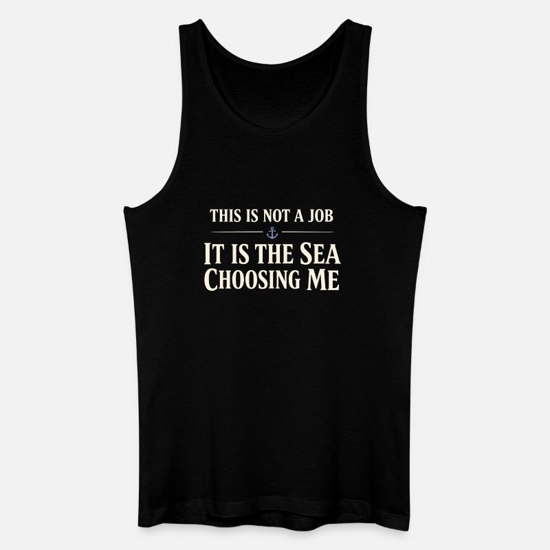 Seemannschaftsgeschenk Für Deckhand Ocean Work - Männer Bio Tank Top - Schwarz