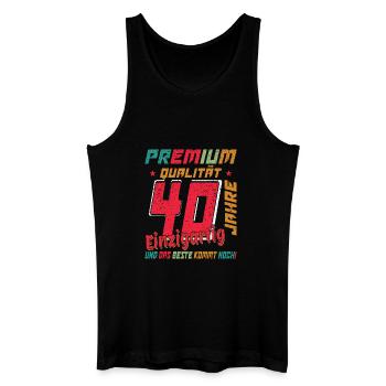 Prime du 40e anniversaire - Débardeur bio Homme - noir - Devant