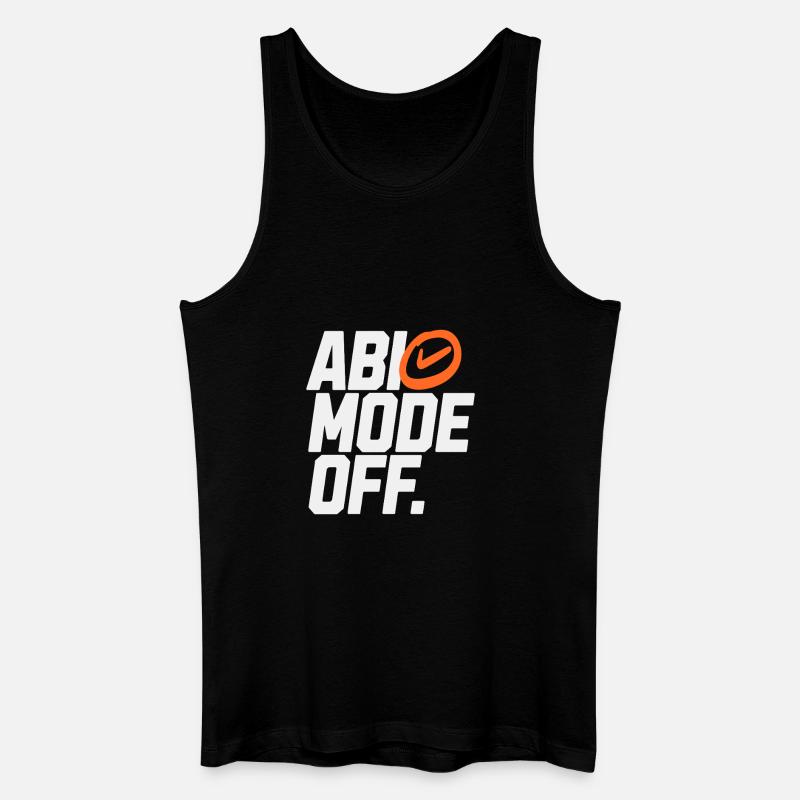 Abio Mode Off - Männer Bio Tank Top - Schwarz