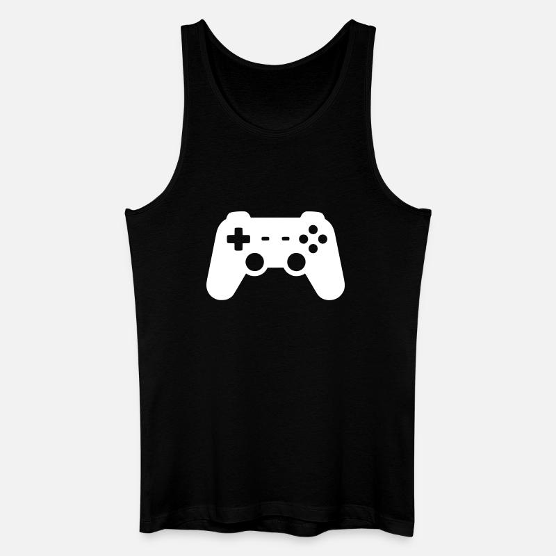 Controller Silhouette Icon - Männer Bio Tank Top - Schwarz
