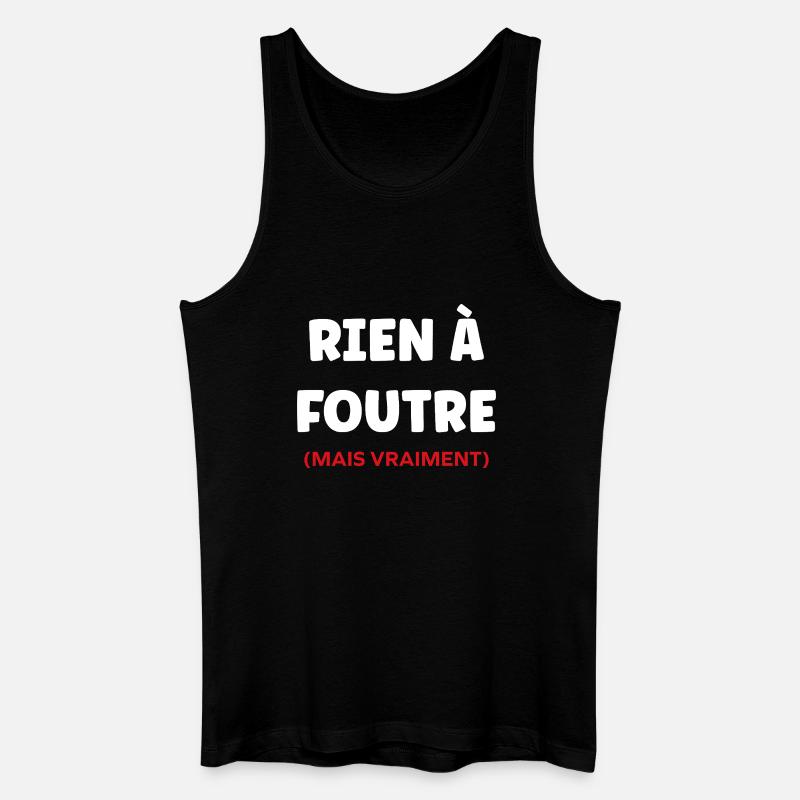 Ist mir scheißegal. - Männer Bio Tank Top - Schwarz