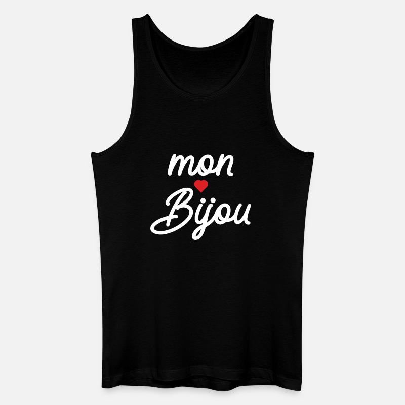 Mein Juwelenherz-Skript - Männer Bio Tank Top - Schwarz