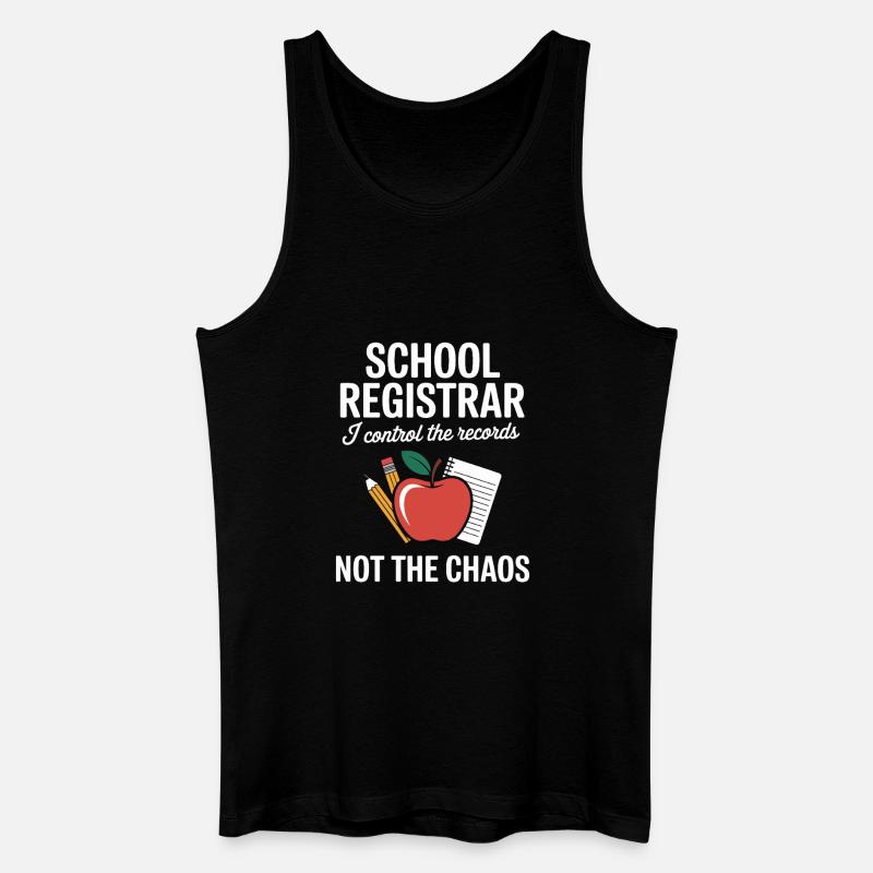 Schulsekretärin Front Office Schule Geschenk - Männer Bio Tank Top - Schwarz