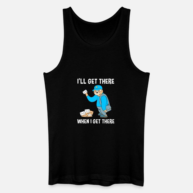 Post Poststempel Postbote - Männer Bio Tank Top - Schwarz