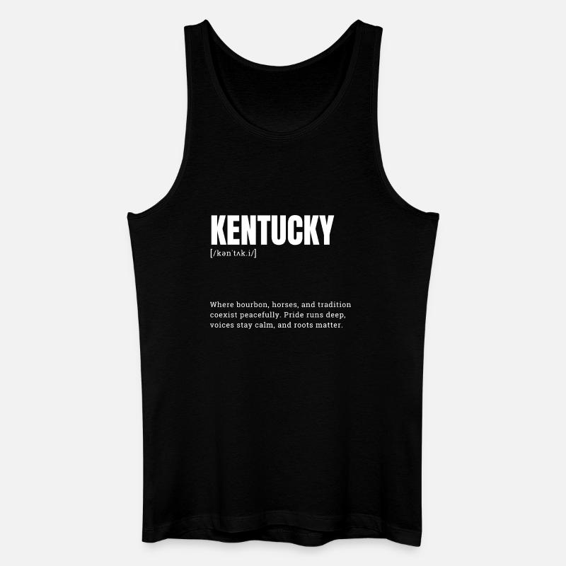 Kentucky Pride: Bourbon Roots - Männer Bio Tank Top - Schwarz