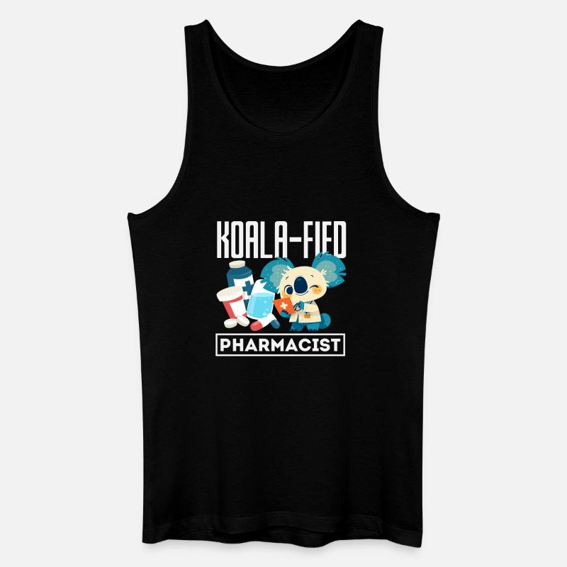 Koala-apotheker Pharmazietechniker - Männer Bio Tank Top - Schwarz