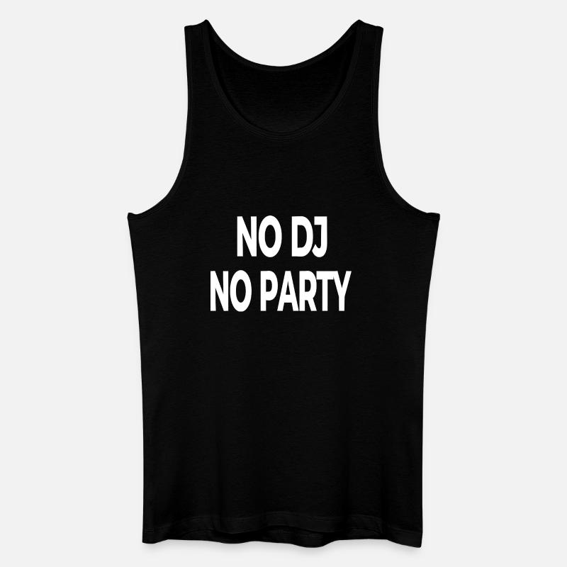 Party - Männer Bio Tank Top - Schwarz