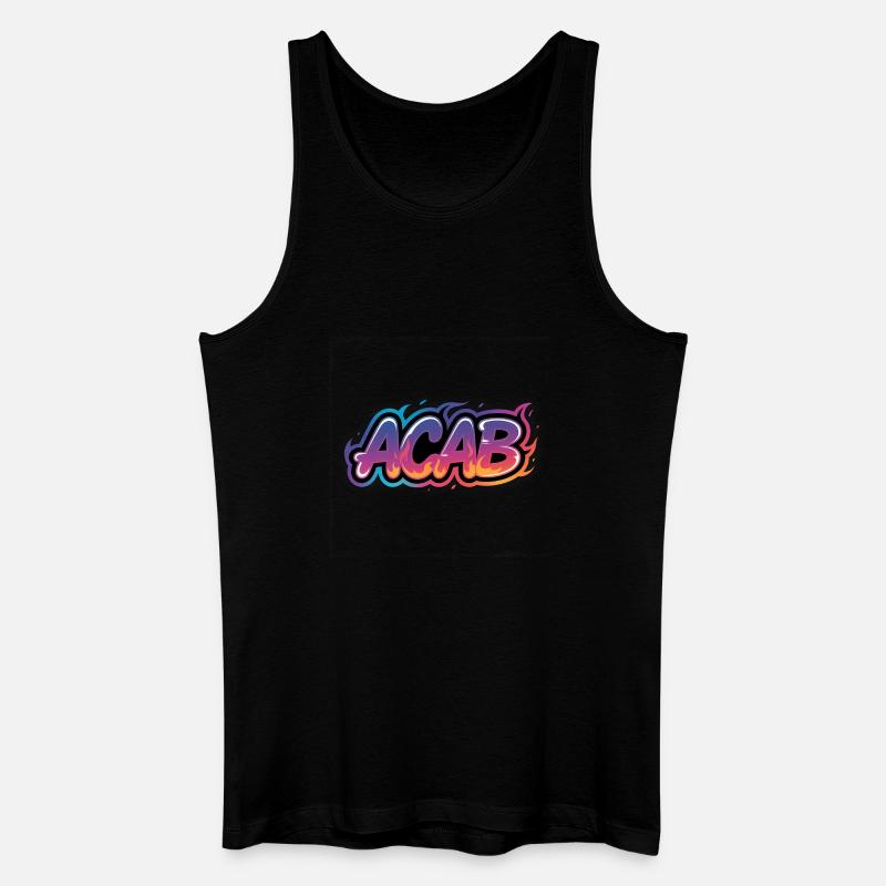 ACAB – Anti-Cops-Tee - Männer Bio Tank Top - Schwarz