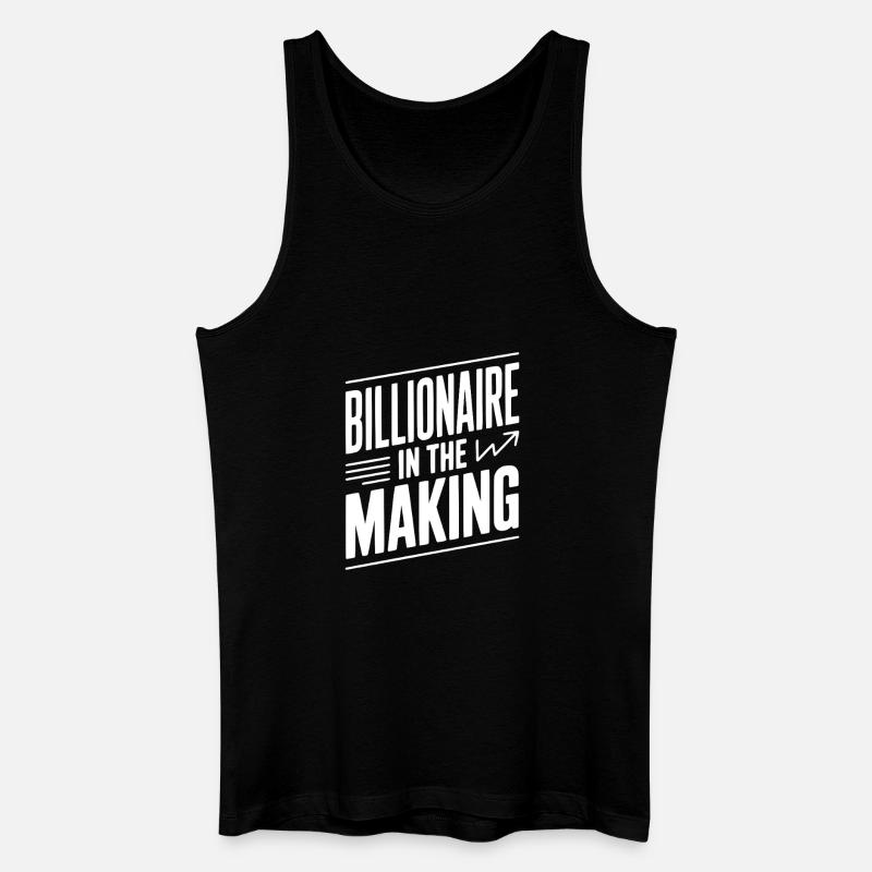 Milliardär in der Entstehung - Männer Bio Tank Top - Schwarz