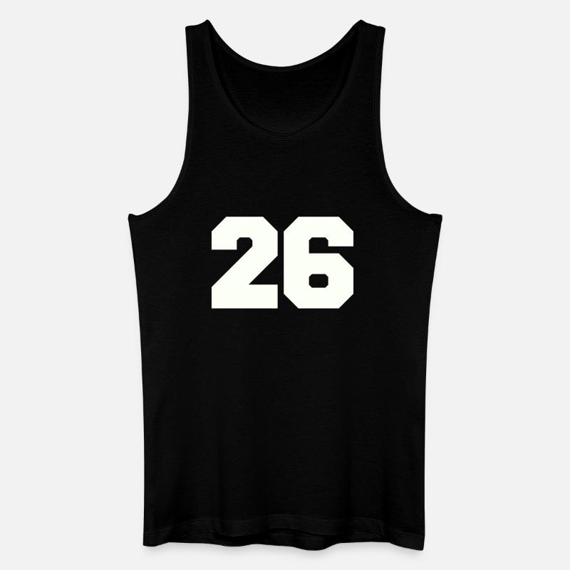 26 - Männer Bio Tank Top - Schwarz