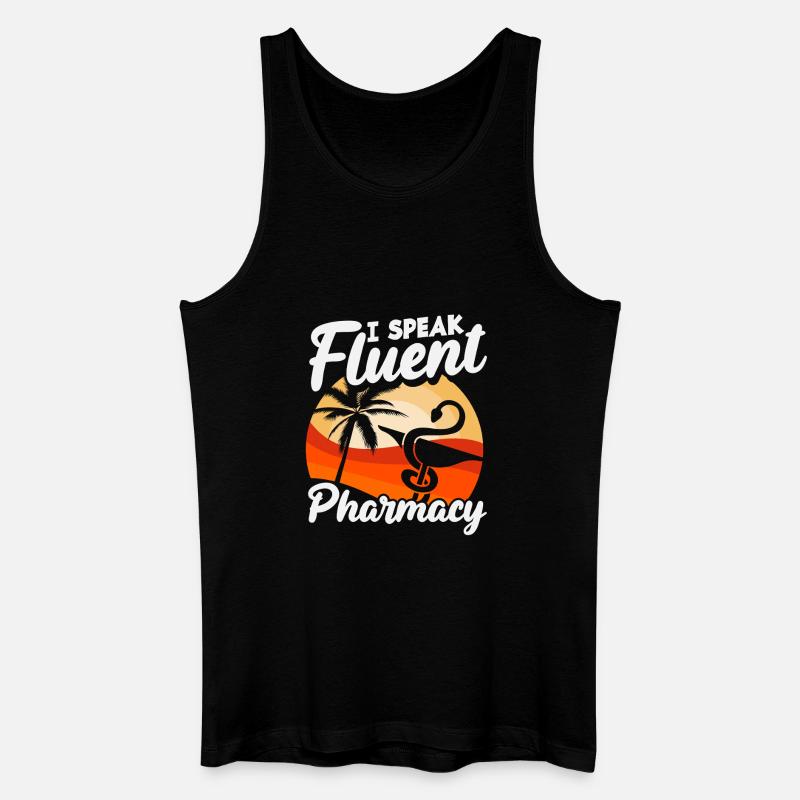 Apotheker Sprechen Fließend Pharmazietechniker - Männer Bio Tank Top - Schwarz