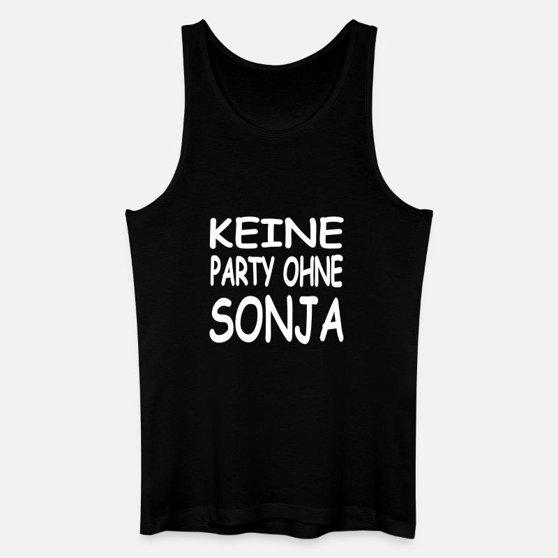 Sonja - Männer Bio Tank Top - Schwarz