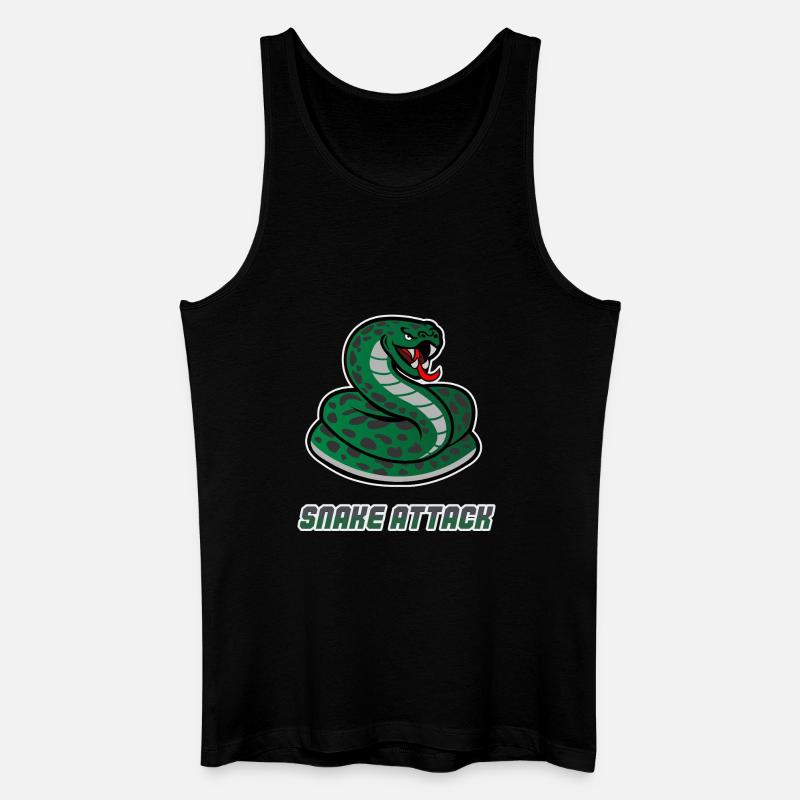 Schlangen-Workout - Männer Bio Tank Top - Schwarz