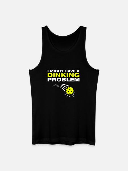 Dinking problem funny pickleball player - Men’s Organic Tank Top - black