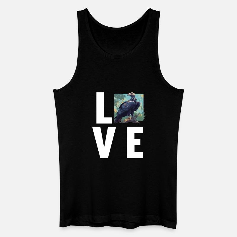 Geier - Männer Bio Tank Top - Schwarz