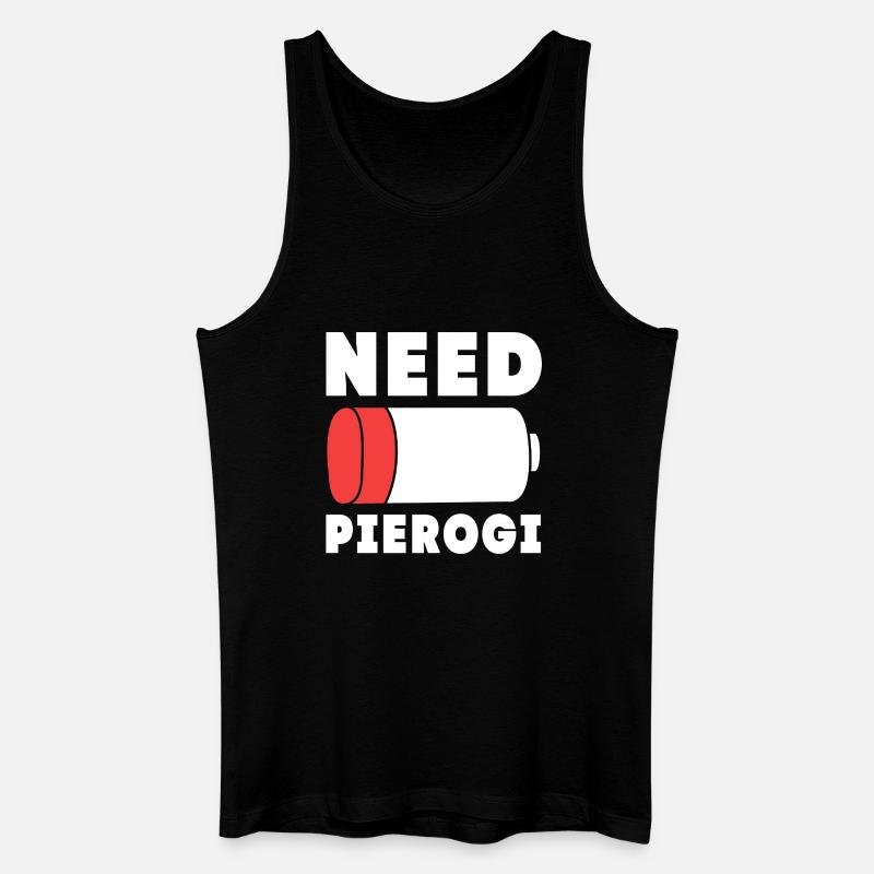 Polen Polnisch Pierogi - Männer Bio Tank Top - Schwarz
