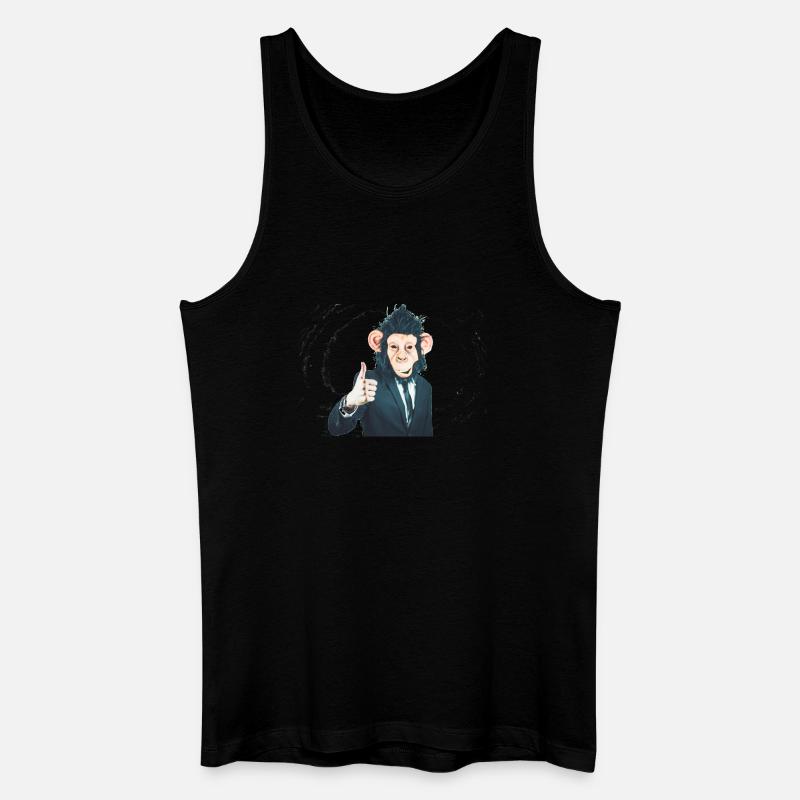 MONKEY - Männer Bio Tank Top - Schwarz