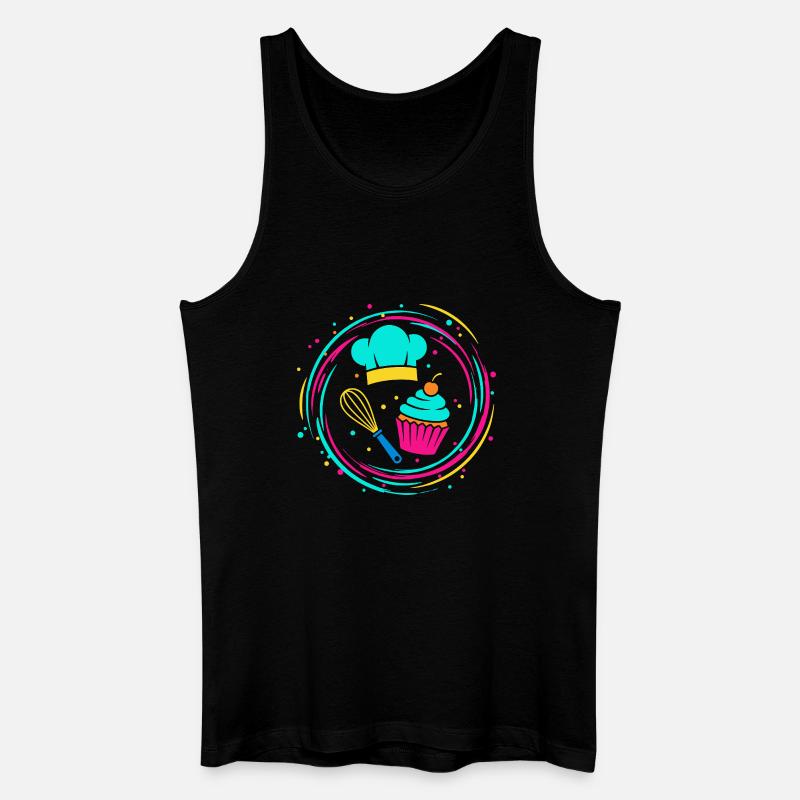 Bäcker - Männer Bio Tank Top - Schwarz