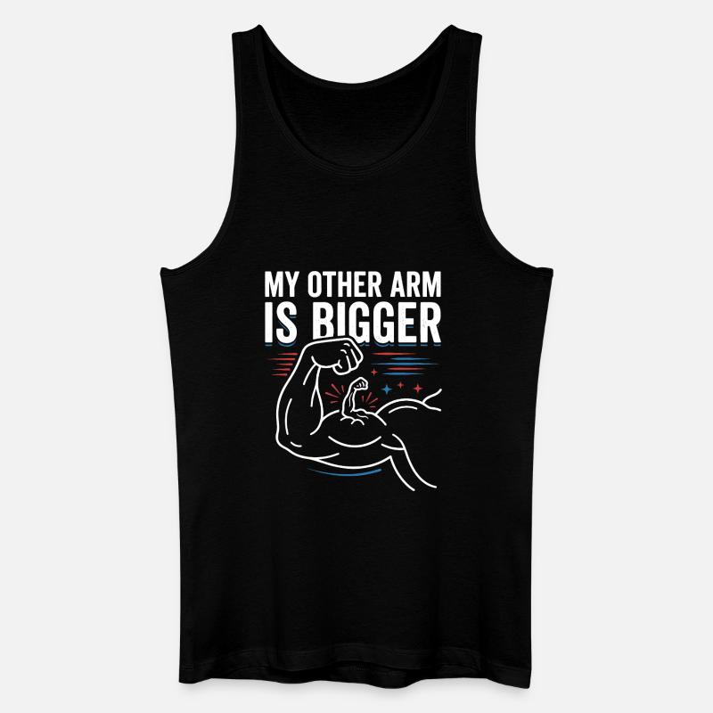 Anderer Arm Größer Meme - Männer Bio Tank Top - Schwarz