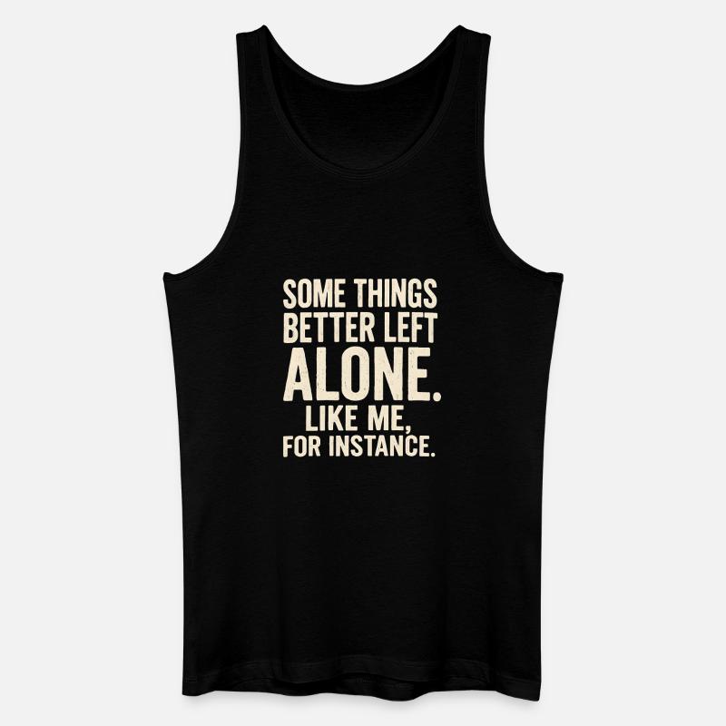 Lustiger Spruch Introvertierte Nerds Geschenkidee - Männer Bio Tank Top - Schwarz