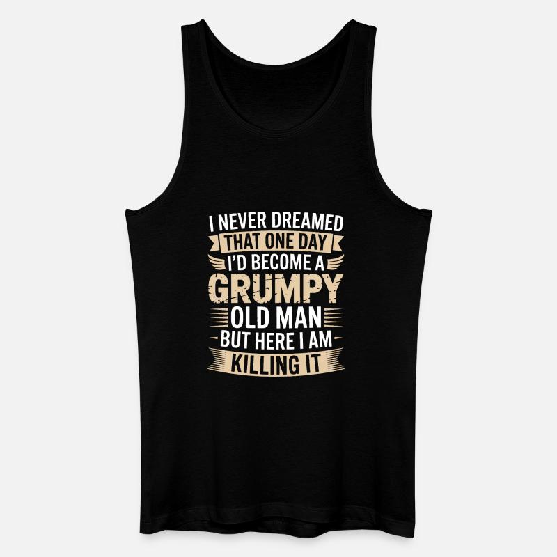 Grumpy Old Man Killing It - Men’s Organic Tank Top - black