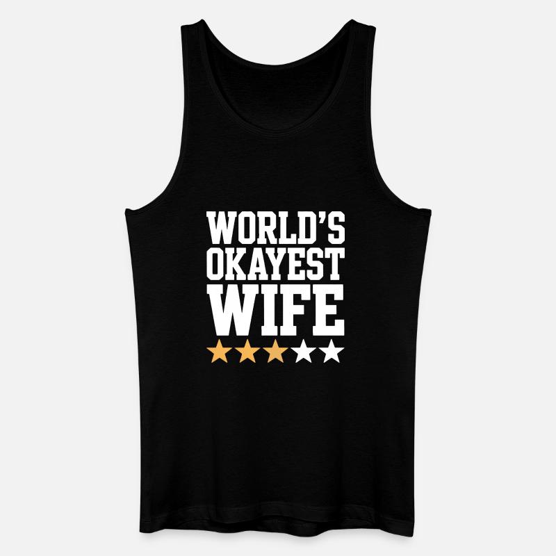 Die beste Ehefrau der Welt Tee - Männer Bio Tank Top - Schwarz