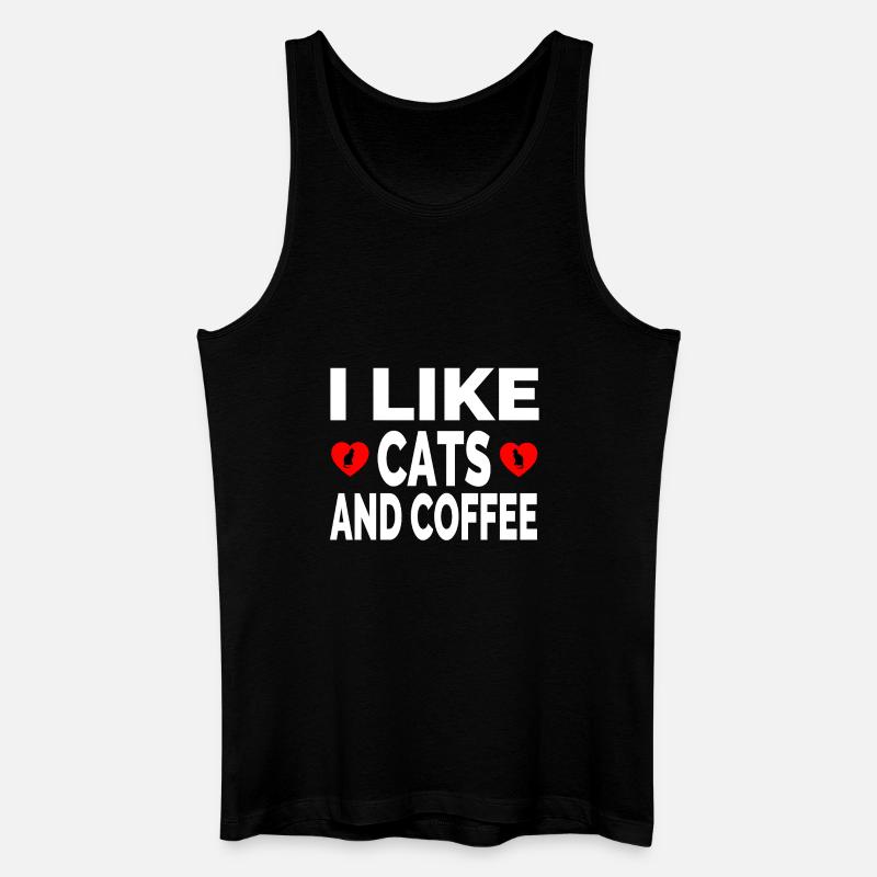 Katzen - Männer Bio Tank Top - Schwarz