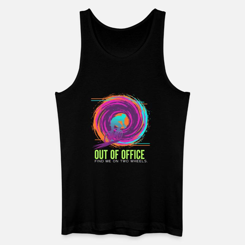 Zweirädrige Neonentlüftung - Männer Bio Tank Top - Schwarz