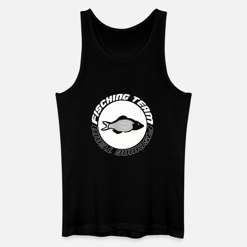 Fishing Team - Männer Bio Tank Top - Schwarz