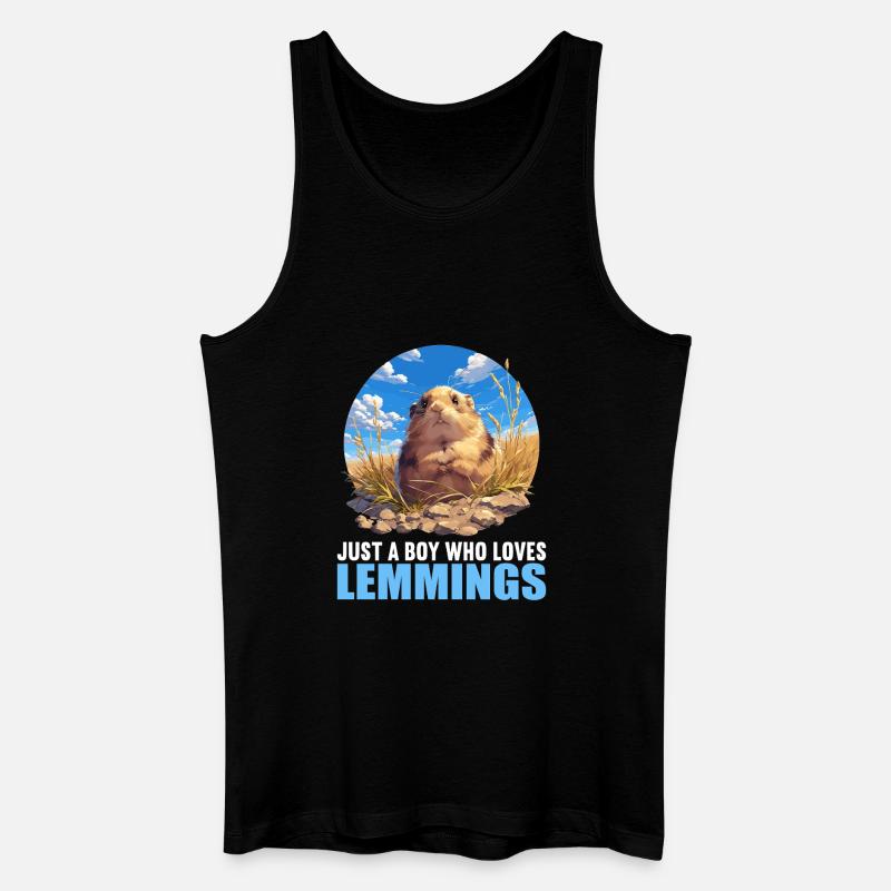 Lemminge Lemming - Männer Bio Tank Top - Schwarz