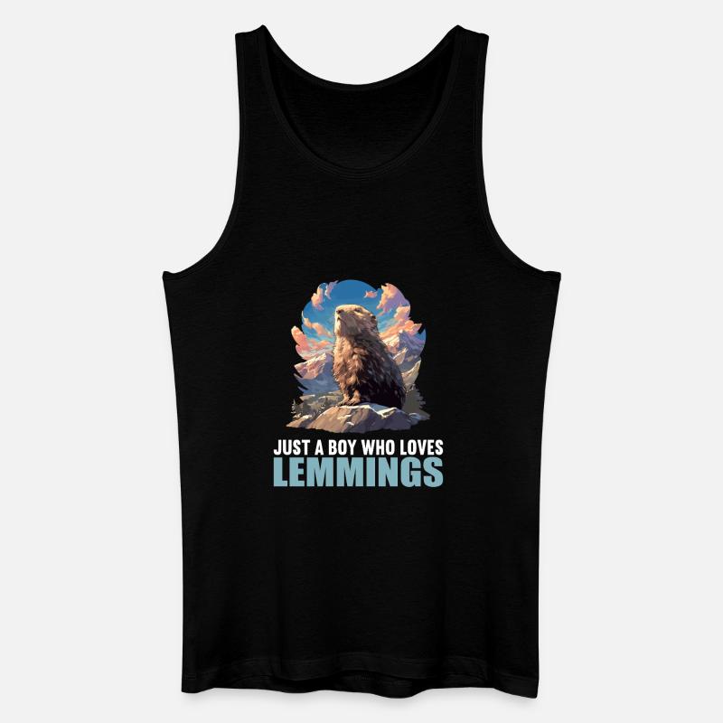 Lemminge Lemming - Männer Bio Tank Top - Schwarz
