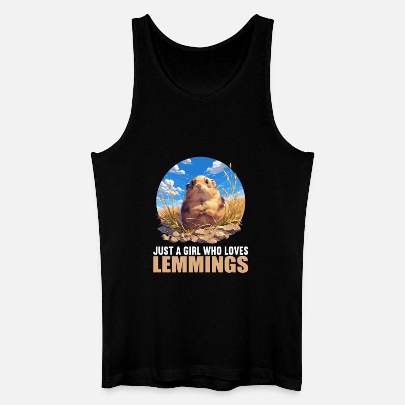 Lemminge Lemming - Männer Bio Tank Top - Schwarz