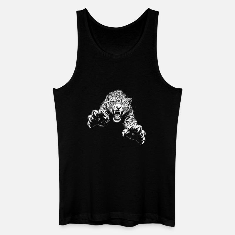 Jaguar - Männer Bio Tank Top - Schwarz