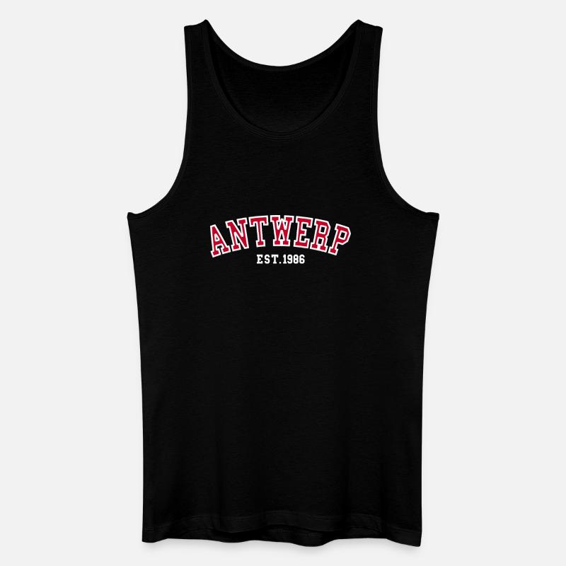 Antwerpen gegründet 1986 - Männer Bio Tank Top - Schwarz