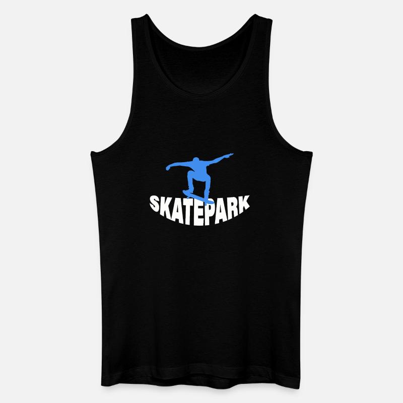 SKATEPARK - Männer Bio Tank Top - Schwarz