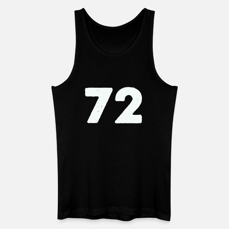 72 - Männer Bio Tank Top - Schwarz