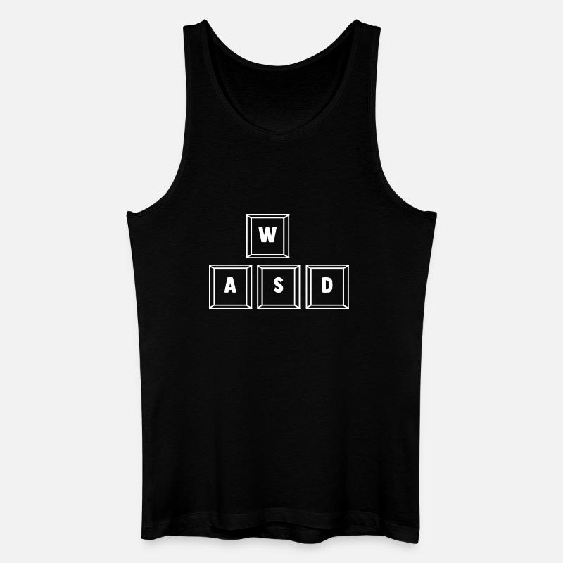 Zocken Computerspieler Zocker Gaming Gamer - Männer Bio Tank Top - Schwarz