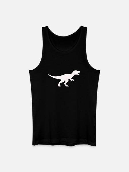 Raptor T Rex Silhouette - Men’s Organic Tank Top - black