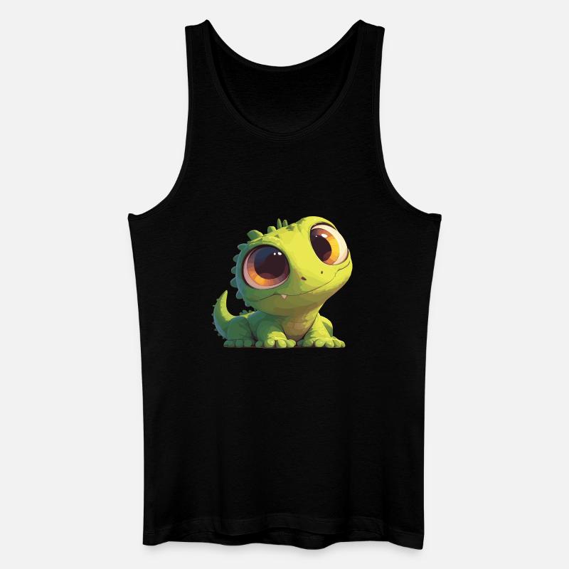 Eidechsen Eidechse - Männer Bio Tank Top - Schwarz